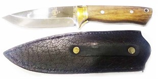 Brusk 4116-06C Avcı Bıçağı Çakı ( Deri Kılıflı )