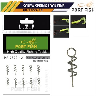 Portfish 2322-12 Screw Spring Lock Pins Sazan Ekipmanı