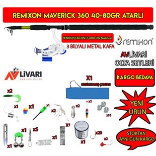 Remixon Maverick 360CM - Falcon ES 4000 55 Parça Spin Olta Seti